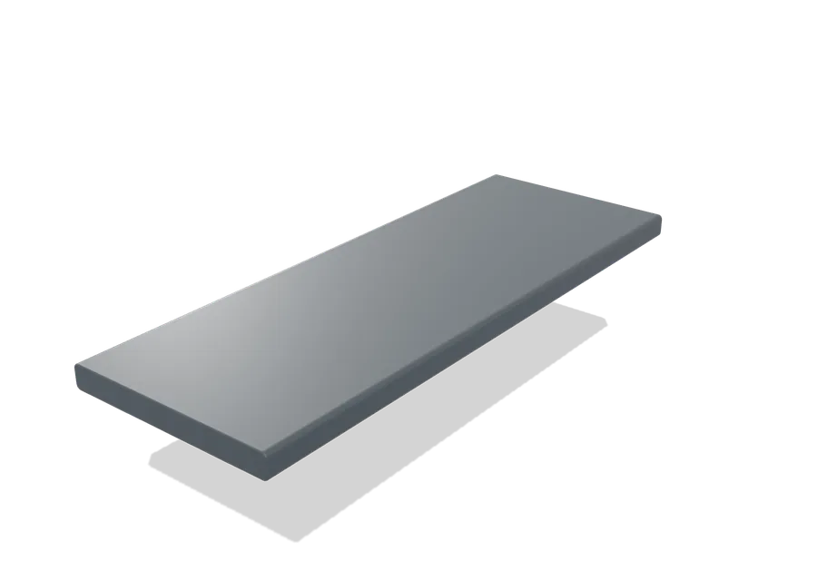 Flachprofil 40 x 4 mm, Querschnitt 40 × 4 mm, Darstellung