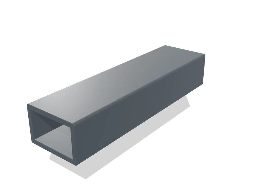 Tube rectangulaire 30 x 20 x 2 mm
