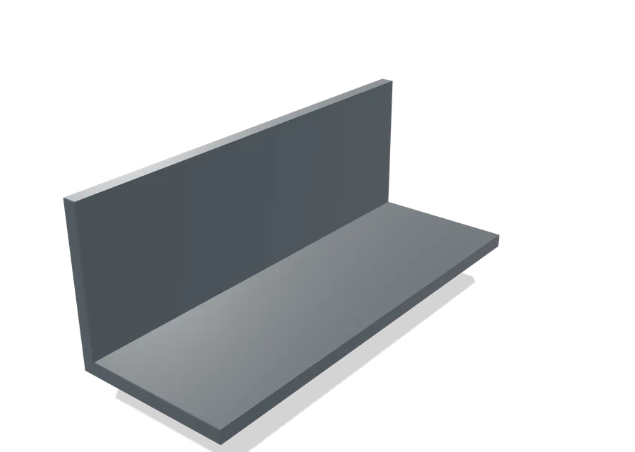 Winkelprofil 40 x 40 x 3 mm, Querschnitt 40 × 40 × 3,0 mm, Darstellung